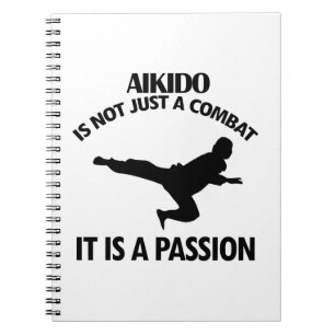 AIKIDO trägt Entwürfe zur Schau Notizblock