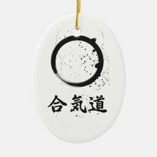 Aikido-Zen-Tinte Keramik Ornament