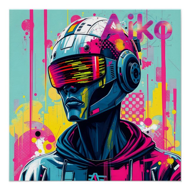 AiKo Grunge Grafik #3 Poster (Vorderseite)
