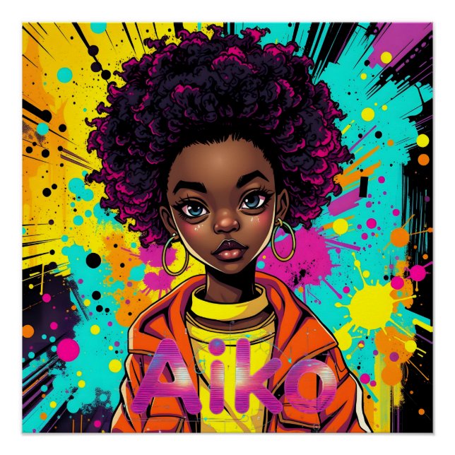 AiKo Grunge Graphic #1 Poster (Vorderseite)