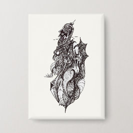 Aile, dessin à l'encre, Badge