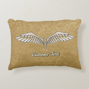 Ailes beiges Coussin décoratif