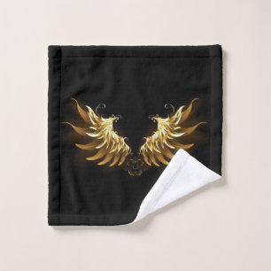 Ailes d'Ange d'or sur arrière - plan noir