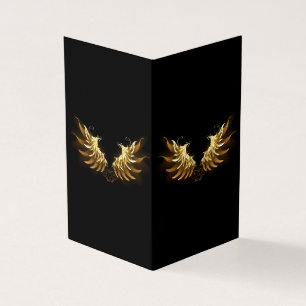 Ailes d'Ange d'or sur arrière - plan noir