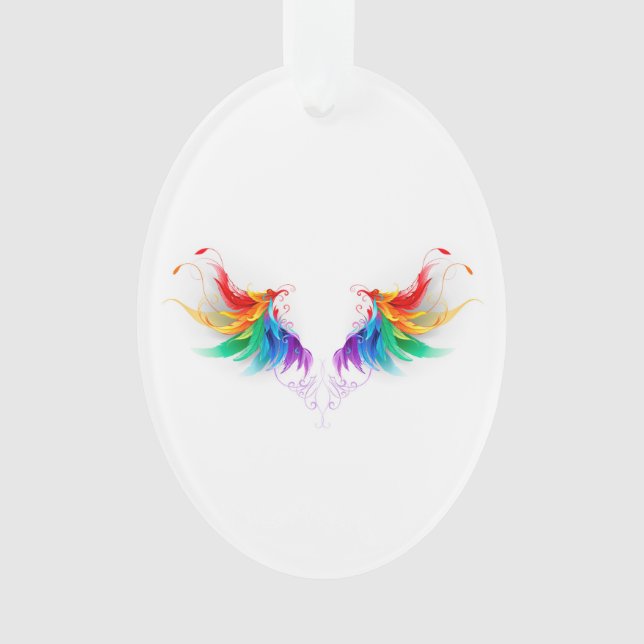 Ailes fluffy arc-en-ciel (devant)