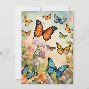 "Ailes lunaires : Cartes de voeux pour papillons