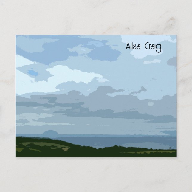 Ailsa Craig Postkarte (Vorderseite)