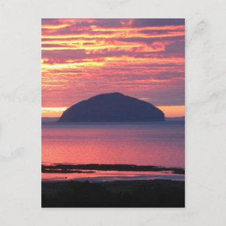 Ailsa Craig Sunset Postkarte
