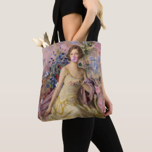 Ailsa Villard Flowers rosa Kaugummi Tasche