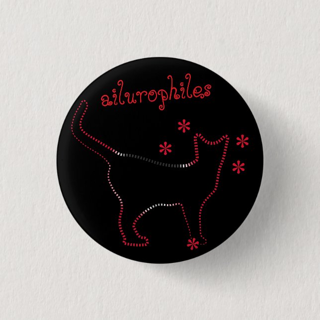 ailurophiles Cat Lovers Button (Vorderseite)
