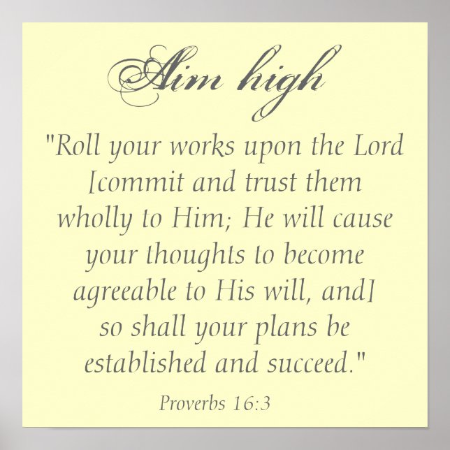 Aim High Poster (Vorne)