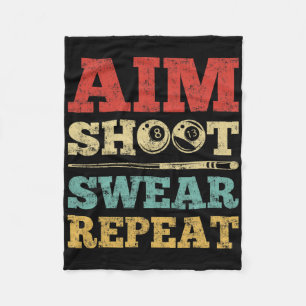 Aim Shoot Swear Wiederholung 8 Ball Pool Player Bi Fleecedecke