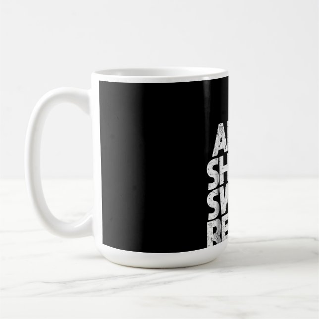 Aim Shoot Swear Wiederholung Funny Pool Billard 8  Kaffeetasse (Links)