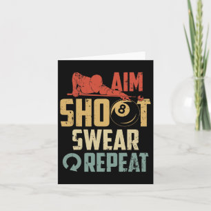 Aim Shoot Swear Wiederholung Karte