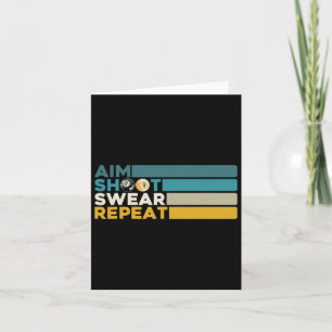 Aim Shoot Swear Wiederholung Pool Billard Player S Karte