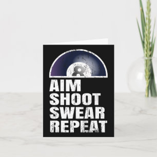 Aim Shoot Swear Wiederholung - Snooker Pool Player Karte