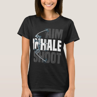 Aim zur Inhalation des Bow-Arrow-Jägers T-Shirt