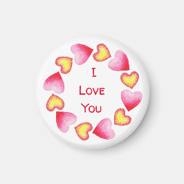 Aimant С te romantique Je t'aime Saint Valentin