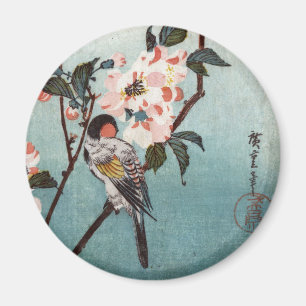 Aimant 八 重 桜 鳥, 広 cerise, 重 fleurs & oiseaux, Hiroshige,