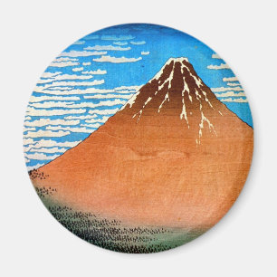 Aimant 凱 風 晴 快 (赤 士 富, Mont Rouge Fuji, Hokusai, Ukiyo-e