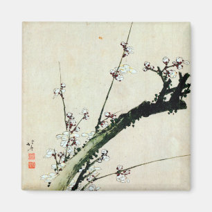 Aimant 梅 花, 北 Fleurs 斎 de prunes, Hokusai, Ukiyo-e