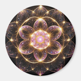 AIMANT 輝くピンクの華マグネット