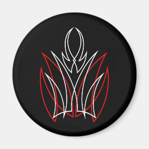 Aimant 0001 Pinstripe Rouge et Blanc