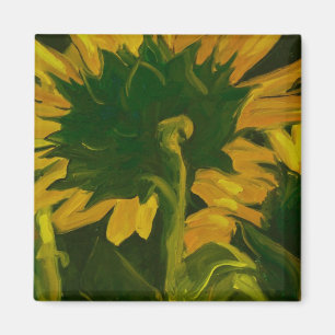 Aimant 0010 derrière le tournesol