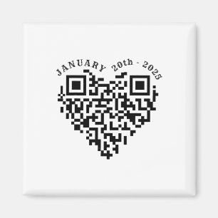 Aimant 01-20-2025 Drôle Trump Dance Troll Qr Scan Preside