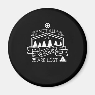 Aimant 04.Hiking Not All Who Wander Are Lost