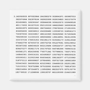 Aimant 1000 Premiers Chiffres Pi Numéro  Symbole mathém