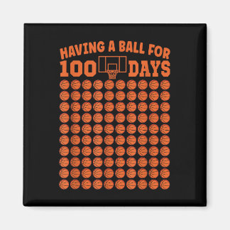 Aimant 100 Jours De Basketball Scolaire 100E Jour Pour Le