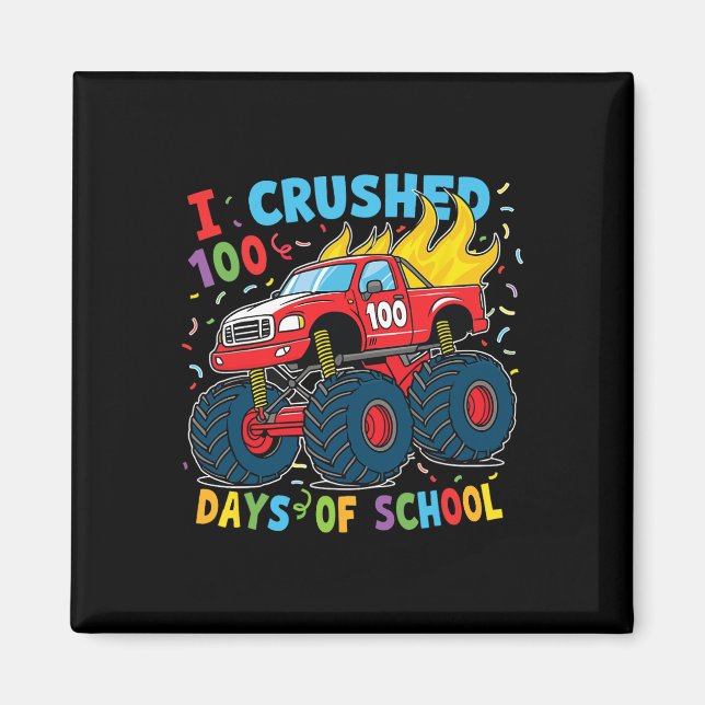 Aimant 100 Jours De Camion Monster 100E Jour De Scho (Devant)