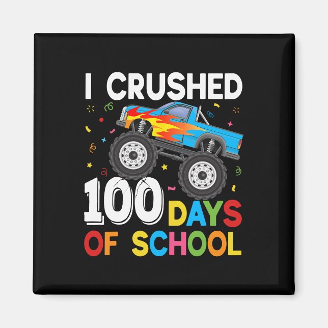 Aimant 100 Jours De Camion Monster 100E Jour De Scho (Devant)