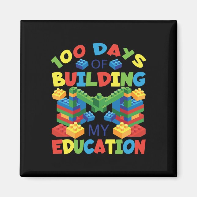 Aimant 100 Jours De Construire Mon Éducation - Constructi (Devant)