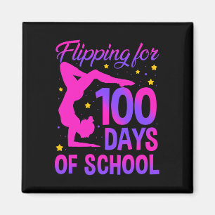 Aimant 100 Jours De Gymnastique Scolaire Gymnaste