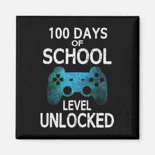 Aimant 100 Jours De Jeux Vidéo De Gamer École Niveau Déve