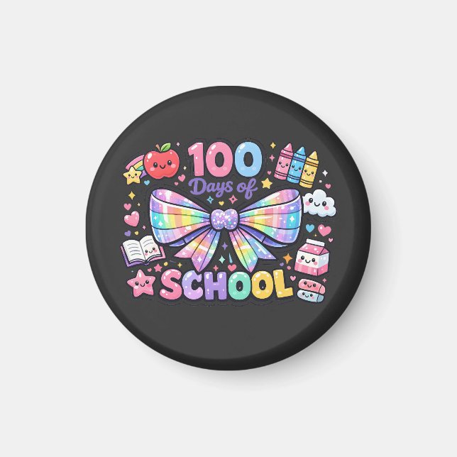 Aimant 100 Jours D'École  (Devant)