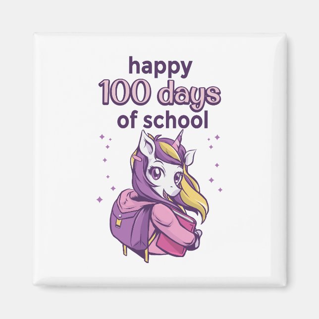 Aimant 100 jours d'école (Devant)