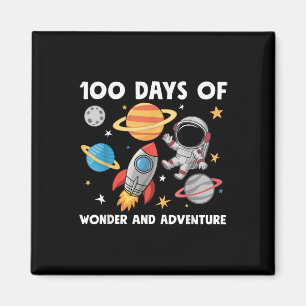 Aimant 100 Jours D'École Astronaut Space Boys Enfants 10