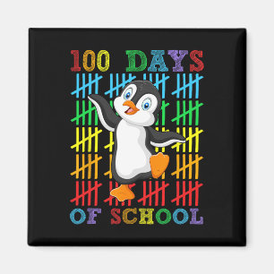 Aimant 100 Jours D'École Penguin Lover Garçons Filles 100