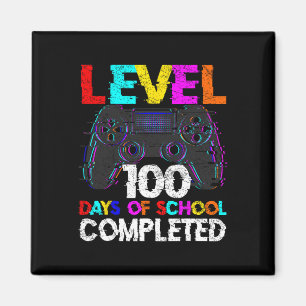 Aimant 100 Jours D'École Terminé Gamer Garçon Niveau 100 