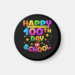 Aimant 100 Jours d'enseignant scolaire 100e Jour d'école