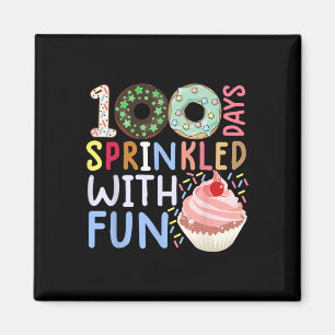 Aimant 100 Jours Saupoudrés De Cupcake Fun 100 jours de s
