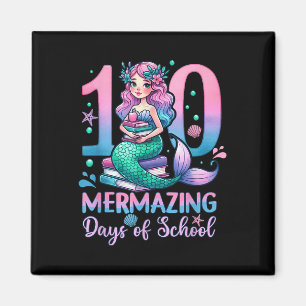 Aimant 100 Mermazing Days Of School Mermaid 100th Day of