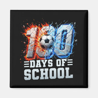Aimant 100e jour de soccer à l'école 100 jours d'école ga
