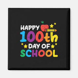 Aimant 100ème Jour De L'École Pomme crayon 100 Jours Ense