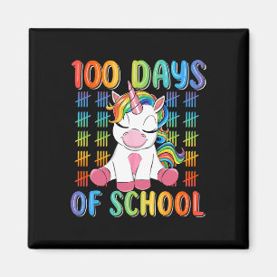 Aimant 100ème Jour De L'École Pour Filles Enfants Cute Un