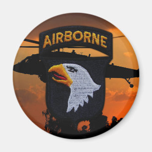 Aimant 101e Division aéroportée ABN DIV hurlant des aigle