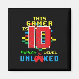 Aimant 10e Anniversaire Chemise Vidéo Jeu Déverrouillé Ni
